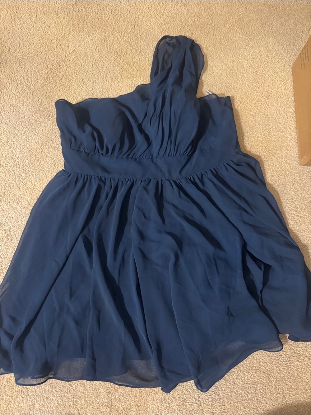 Gorgeous navy plus size formal dress
